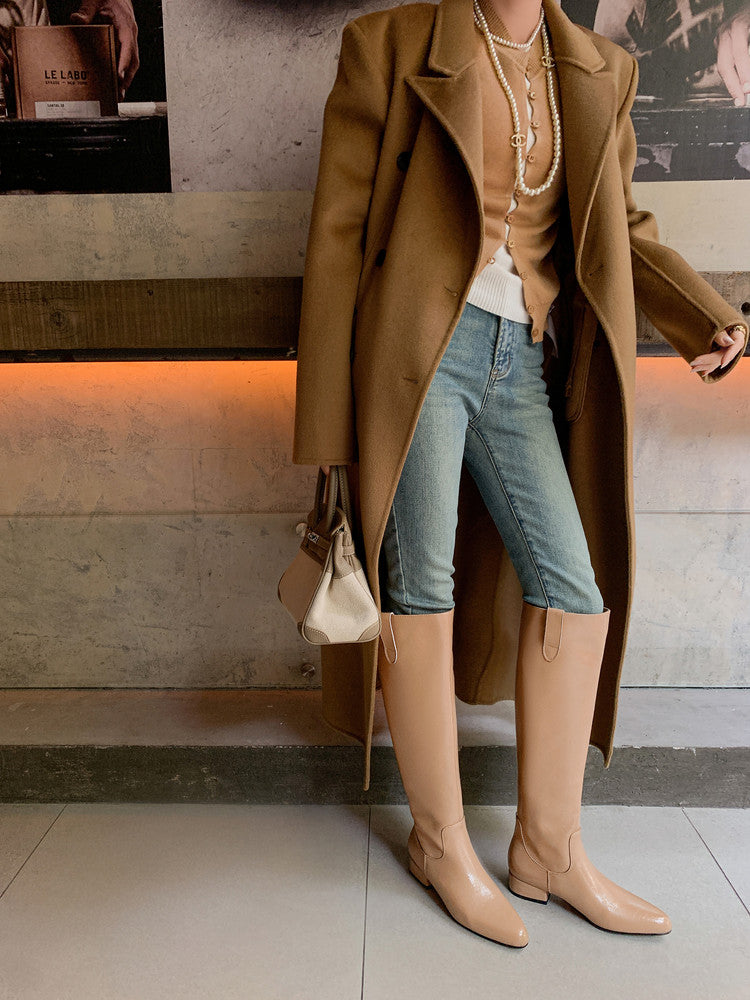 Karin Luna In Stock In Stock Classic Slip-On Straight Long Boots