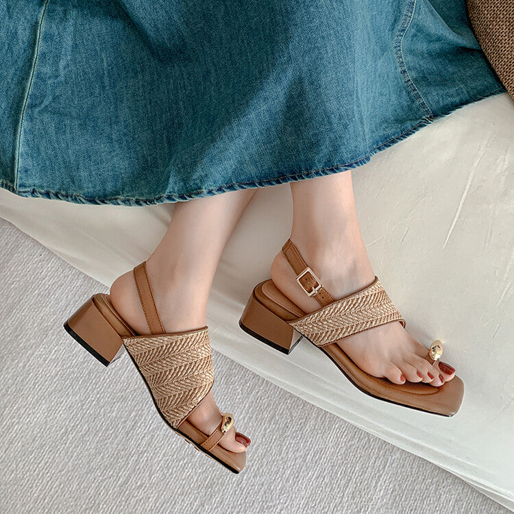 Karin Luna Hot Item Hot Item Spot Goods Featured Bestsellers Holiday Style Woven Sofa Sandals