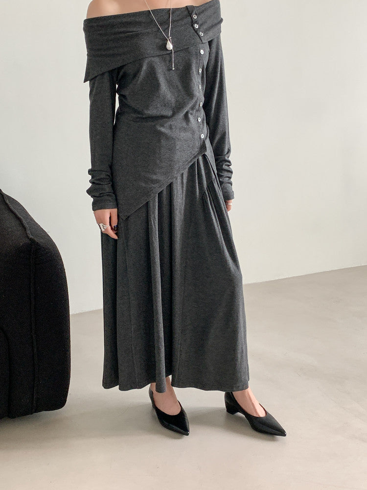 Karin Luna Full Layer Inside and Out~Basic Versatile Retro French Pointed Toe Irregular Heel Single Shoes