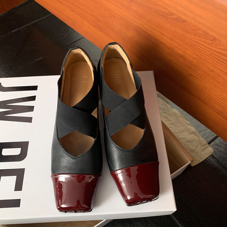 Karin Luna In Stock  Spot Goods  Lost in a Flash~Full Grain Leather Inside and Out Pig Nose Style Mainly Recommended Popular Ballet Shoes