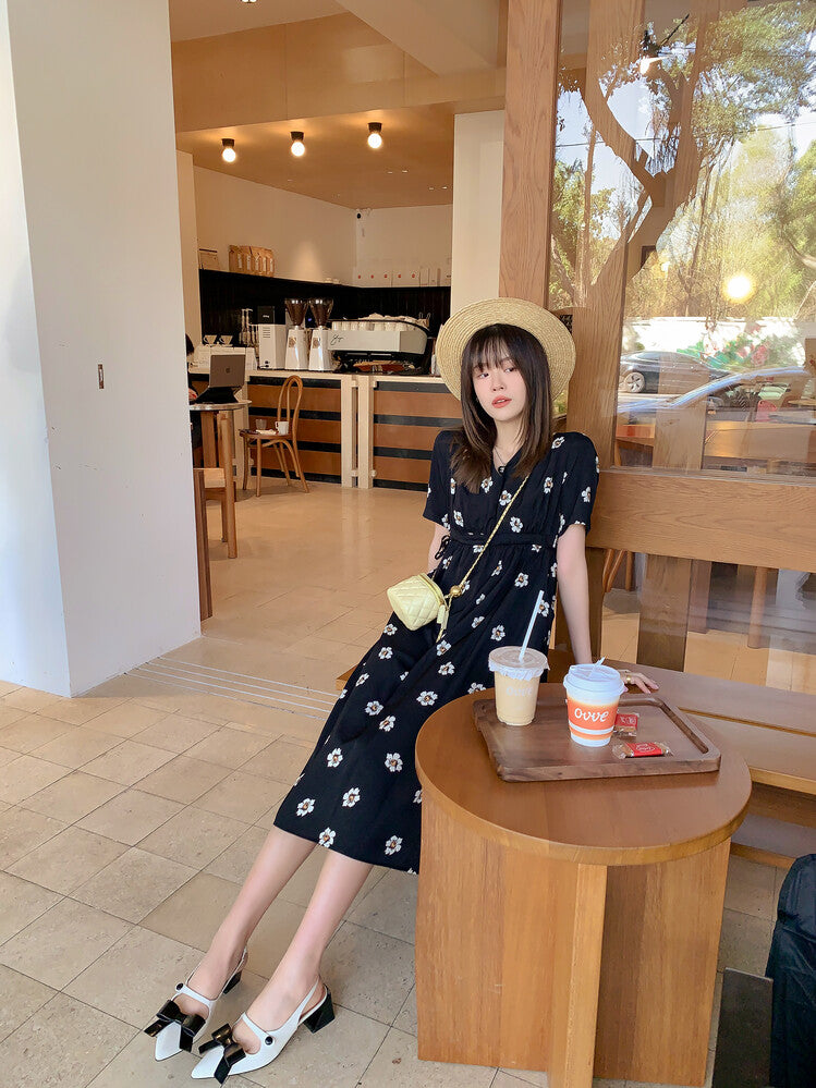 Karin Luna In Stock Spot Goods  Hot-Selling Closed-Toe Sandals  Full leather inside and out Sweet Bow