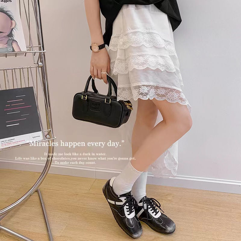 Karin Luna Casual Shoes Series~ Spot Goods Spot Goods Hot-selling Lace-up Hidden Heel Deep Mouth Single Shoes
