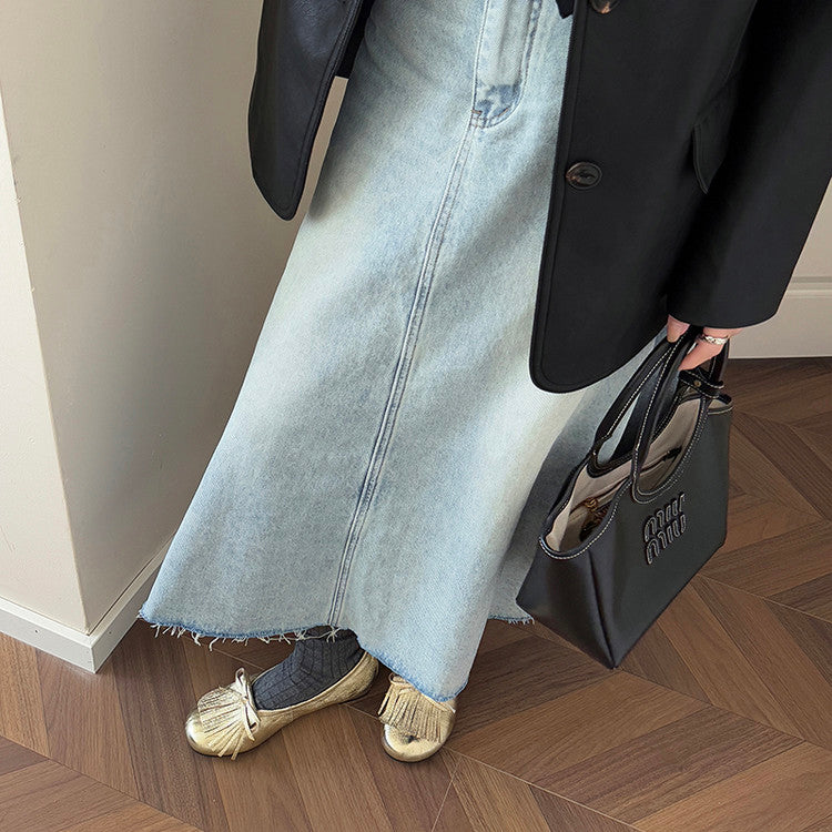 Karin Luna In Stock Spot Goods   Tassel Round Toe Hidden Wedge Mary Jane Shoes