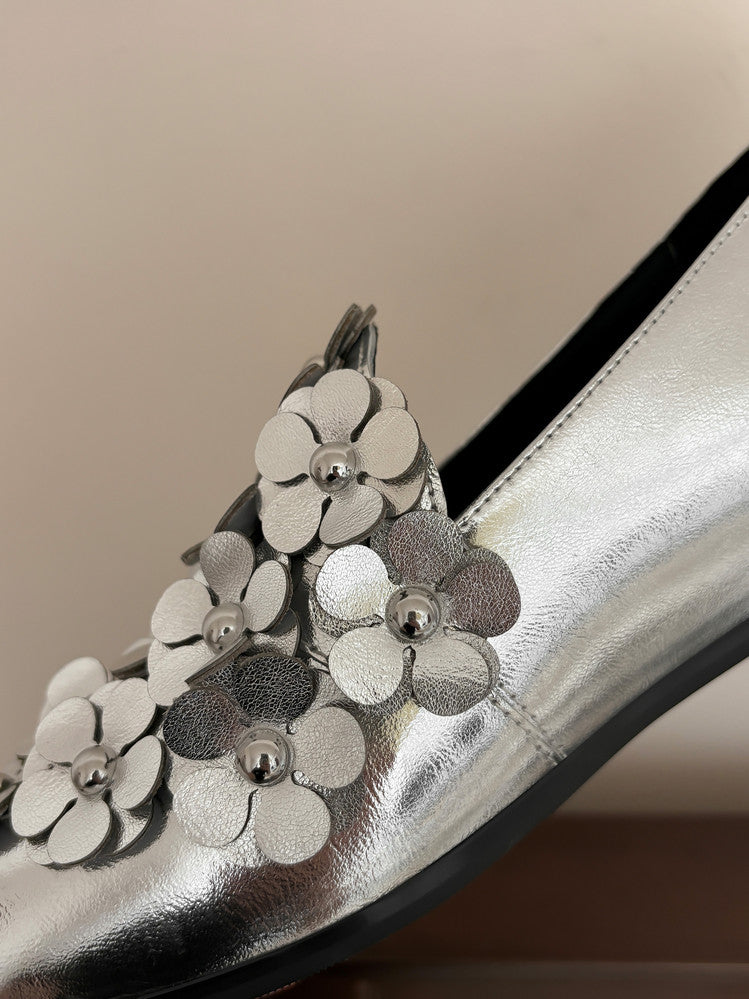 Karin Luna Casual Shoes Series~  Spot Goods In Stock Floral British Style Deep Mouth Single Shoes