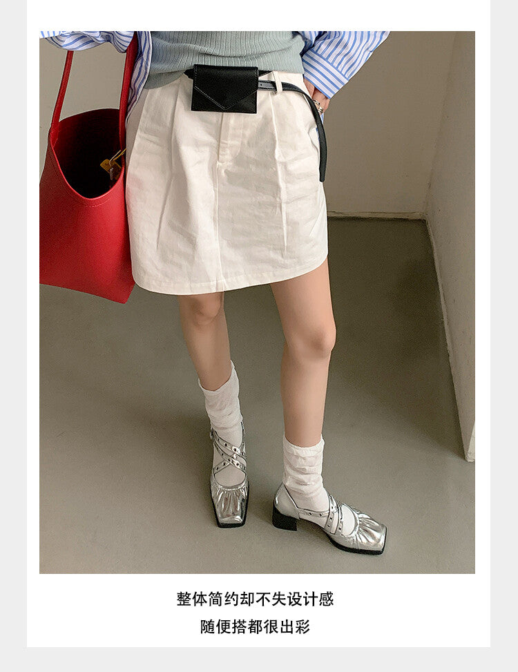 Karin Luna In Stock Spot Goods First Layer Sheepskin Cross Strap Rivet Square Toe Mary Jane Sandals