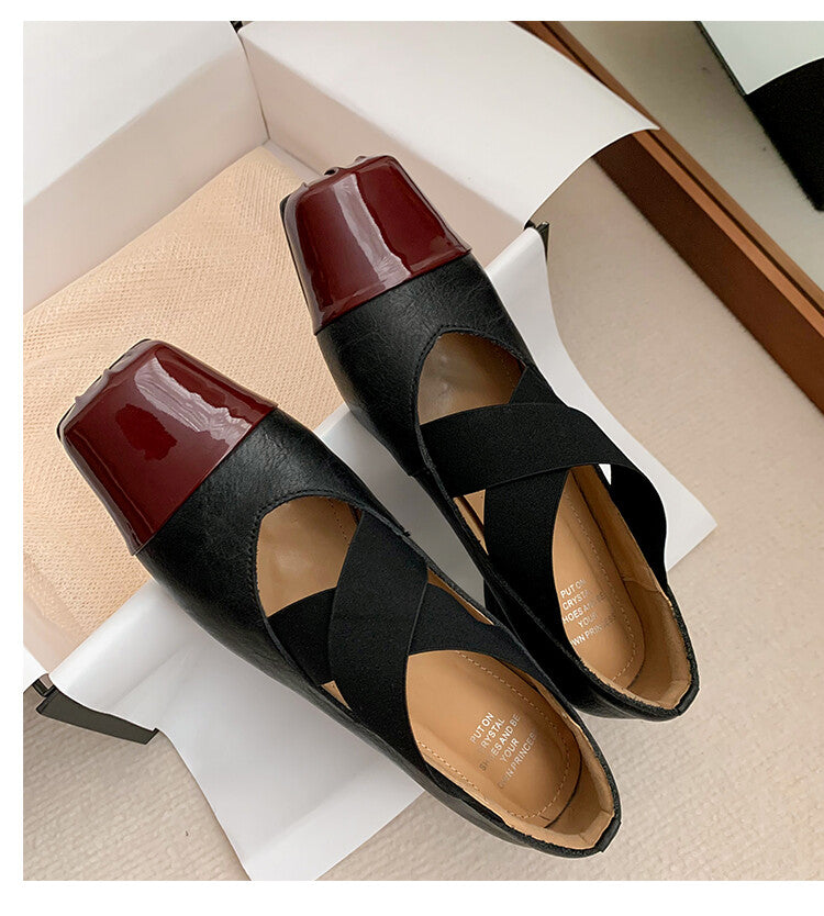 Karin Luna In Stock  Spot Goods  Lost in a Flash~Full Grain Leather Inside and Out Pig Nose Style Mainly Recommended Popular Ballet Shoes