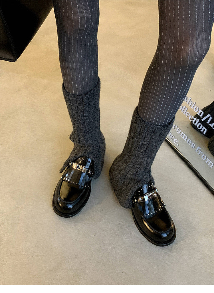 Karin Luna Casual Shoes Series~ Spot Goods Spot Goods Hot-selling Tassel Element Small Gold Buckle Single Shoes