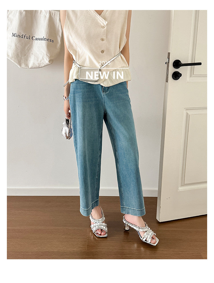 Karin Luna In Stock  Spot Goods  Unique Square-Toe Pleated Lace Sandals