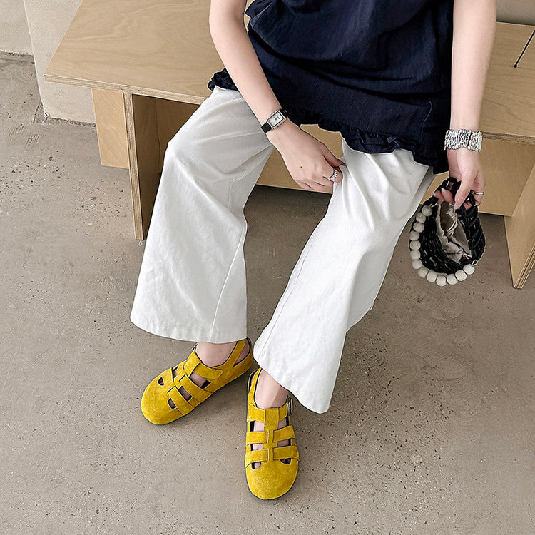 Karin Luna Full Layer Inside and Out~Basic Versatile Perforated Round Toe Birkenstock Shoes