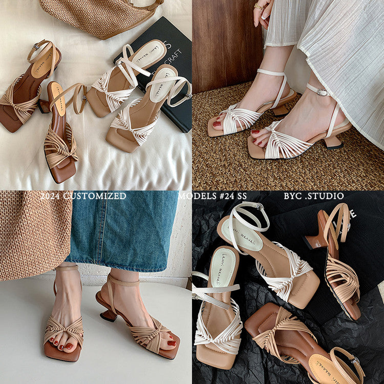 Karin Luna Handwoven Vacation Style~In stock Casual Versatile Sandals