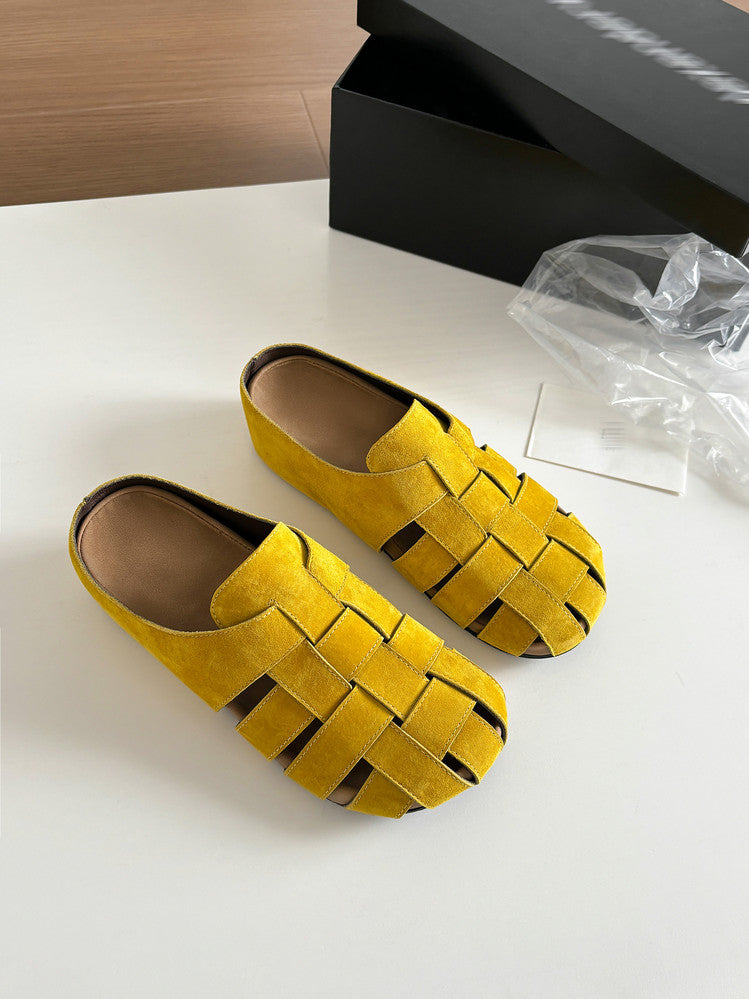 Karin Luna Full Layer Inside and Out~Basic Versatile Perforated Round Toe Birkenstock Slippers