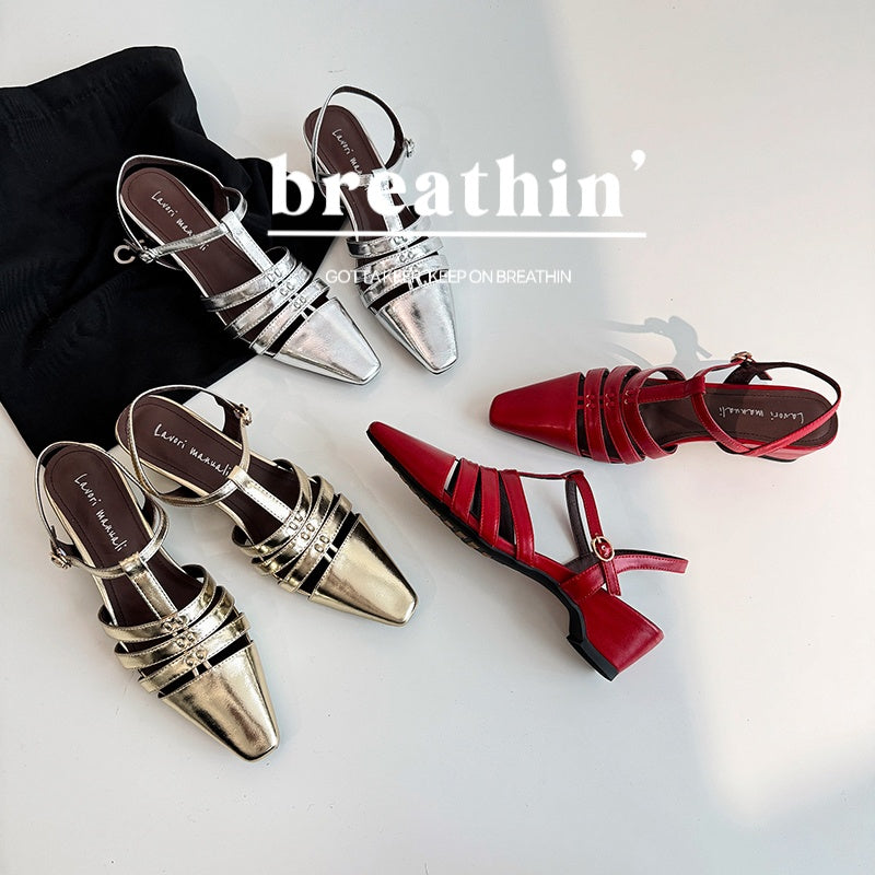 Karin Luna Classic Old Money Style Closed Toe Sandals
