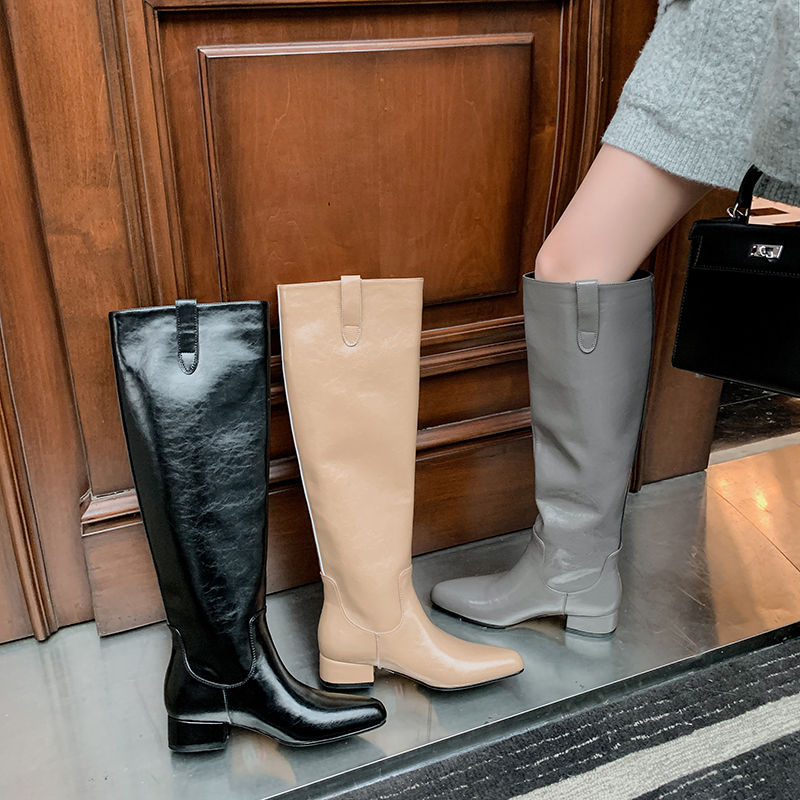 Karin Luna In Stock In Stock Classic Slip-On Straight Long Boots