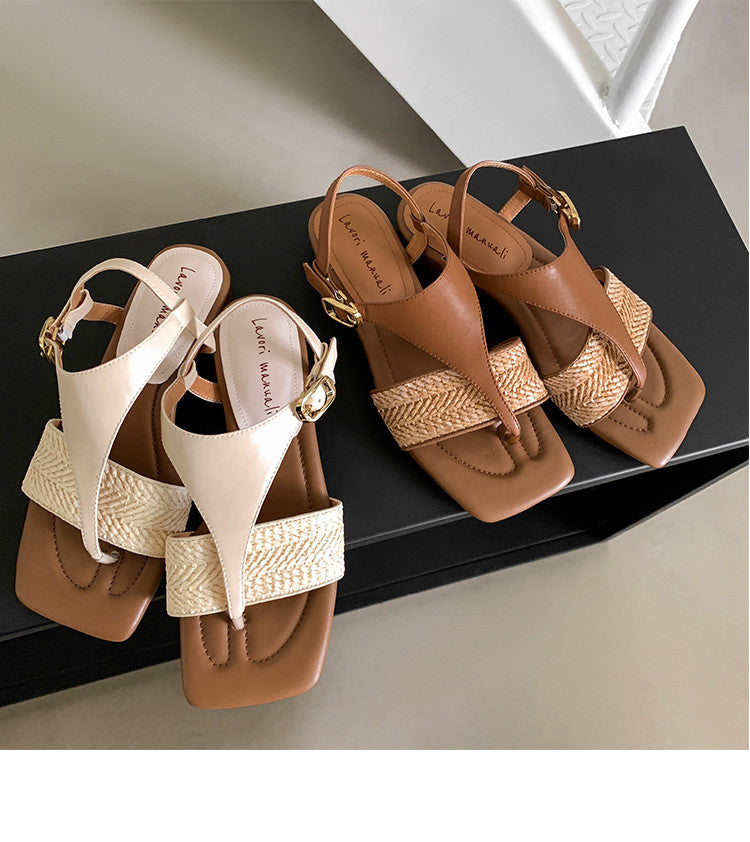 Karin Luna Classic Style  In stock  Basic versatile vacation style thong sandals