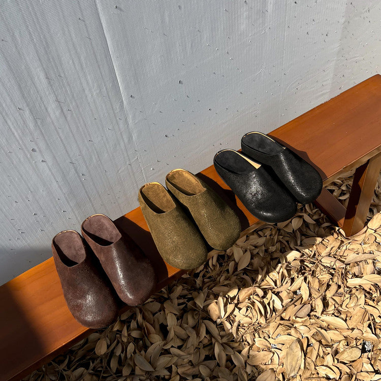 Karin Luna Full Layer Inside and Out~Spot Goods Spot Goods Basic Versatile Mules Slippers