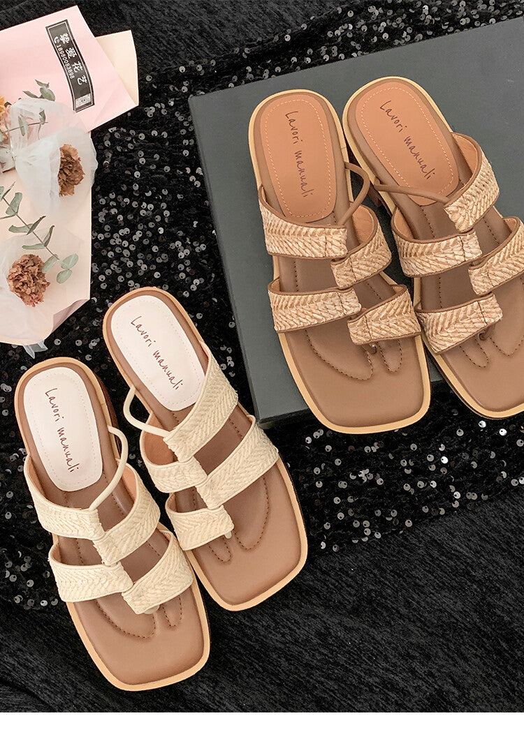 Karin Luna Hot-Selling Series~Resort style with inherent appeal Designed thong sandals