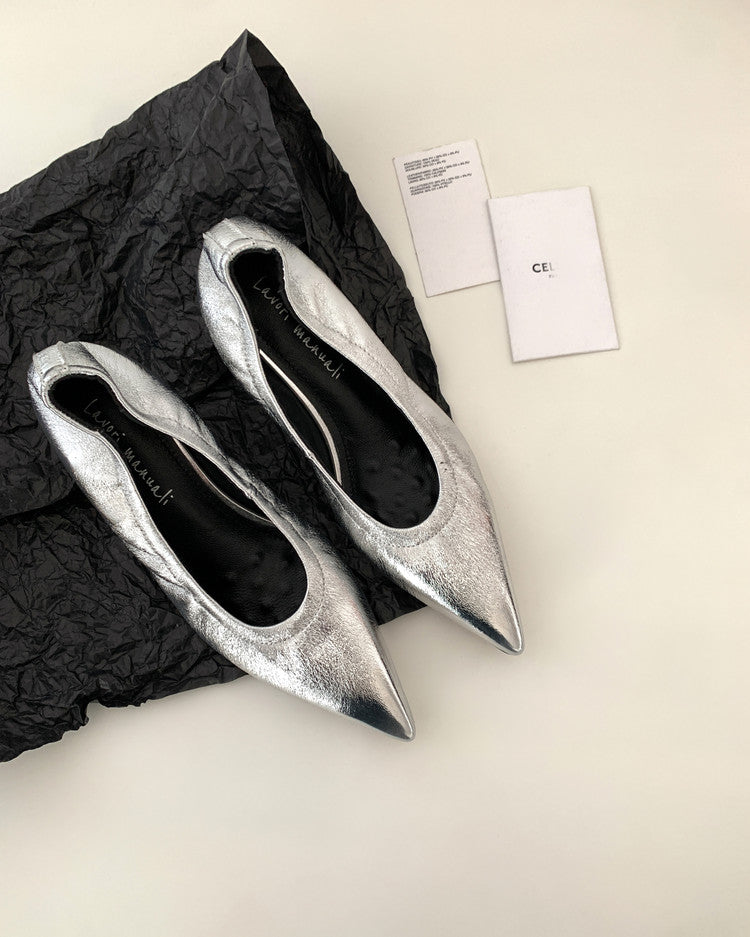 Karin Luna In Stock Spot Goods    Vintage Classic Style Shallow Mouth Single Shoes