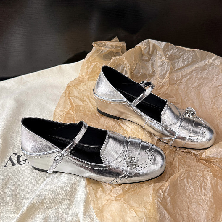 Karin Luna In Stock In Stock Vintage Mary Jane Series·Single Strap Flats