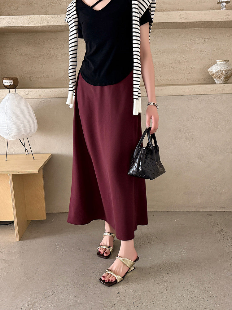 Karin Luna In Stock  Spot Goods   Square Toe One-Strap Irregular Heel Slippers