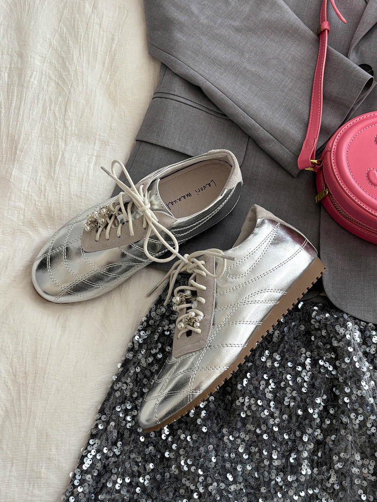 Karin Luna Casual Shoes Series~  In stock Xiaohongshu Hot-Selling Lace-Up Thick-Soled Deep Mouth Single Shoes