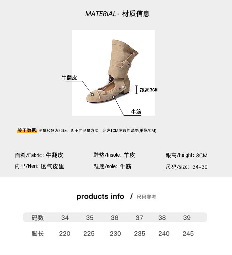 Karin Luna In Stock  Summer  Popular  Detachable Two-Way Vintage Mary Jane Plus Tube Long Boots
