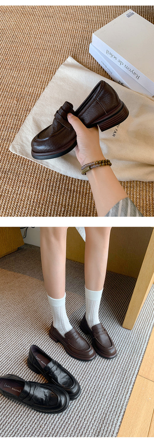 Karin Luna Classic Style British Style Loafers