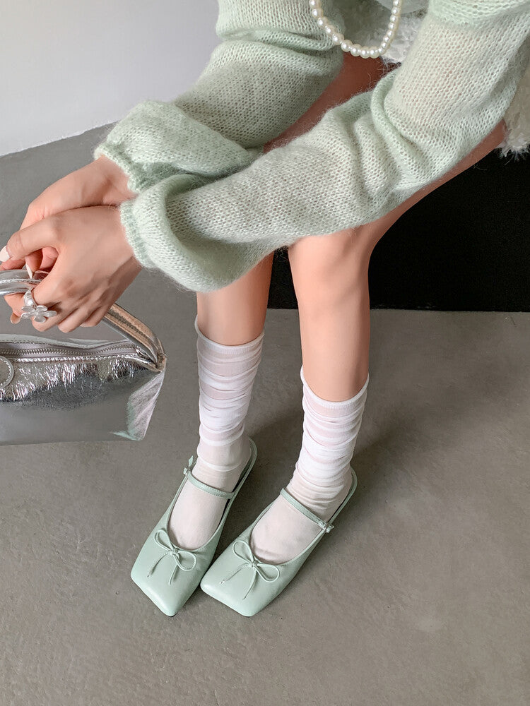 Karin Luna Hot-Selling Derivative Edition~Comes with data plan included Must-have Butterfly Knot Closed-Toe Height-Increasing Slippers