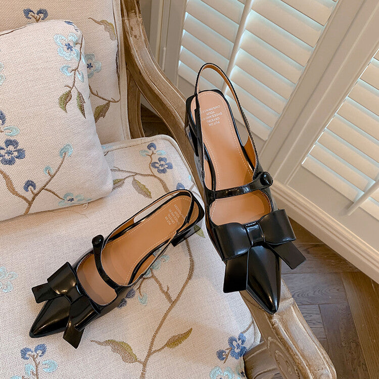 Karin Luna In Stock Spot Goods  Hot-Selling Closed-Toe Sandals  Full leather inside and out Sweet Bow