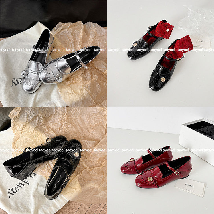 Karin Luna In Stock In Stock Vintage Mary Jane Series·Single Strap Flats