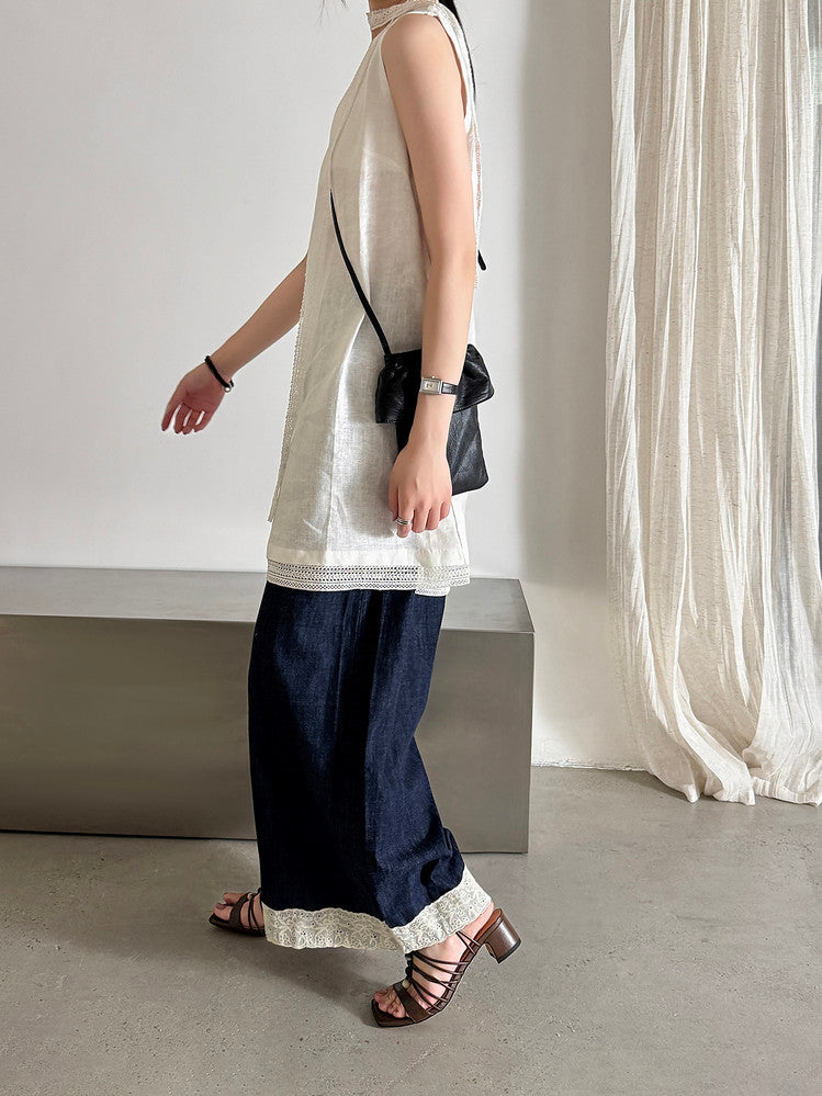 Karin Luna Bohemian Vacation Style~Square Toe Open Toe Sandals