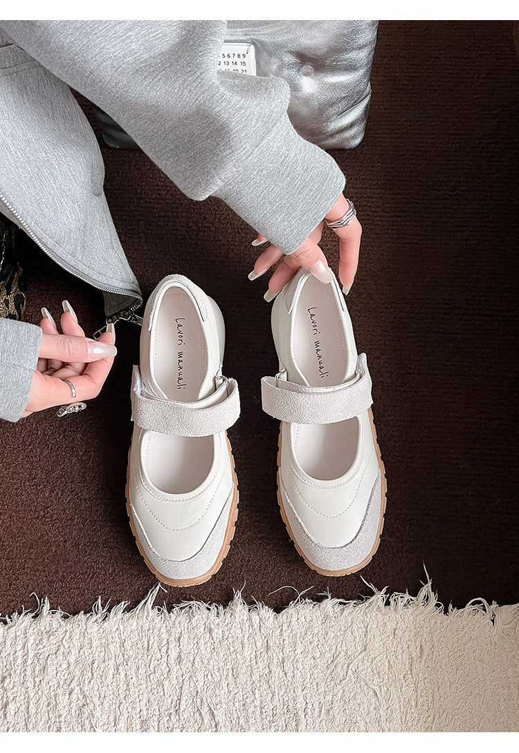 Karin Luna Casual Sports Bottom  Magic Tape Round Toe Casual Style Single Shoes