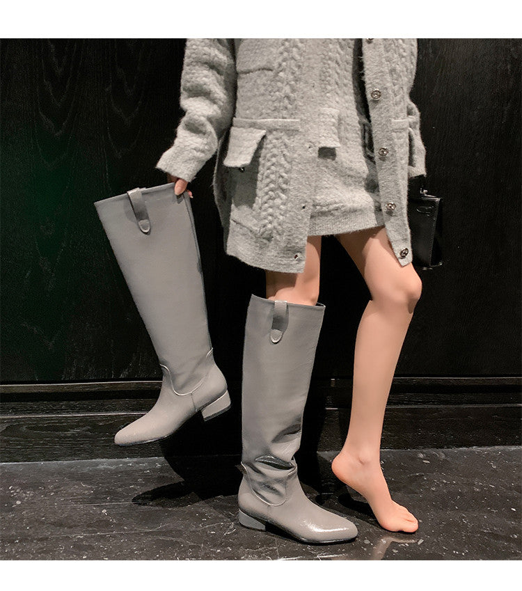 Karin Luna In Stock In Stock Classic Slip-On Straight Long Boots