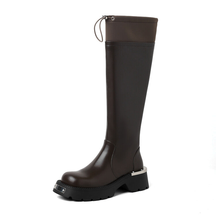 Karin Luna High Volume Bestseller  Comes with data plan included Front Metal Patch Drawstring design Full Cowhide Long Boots