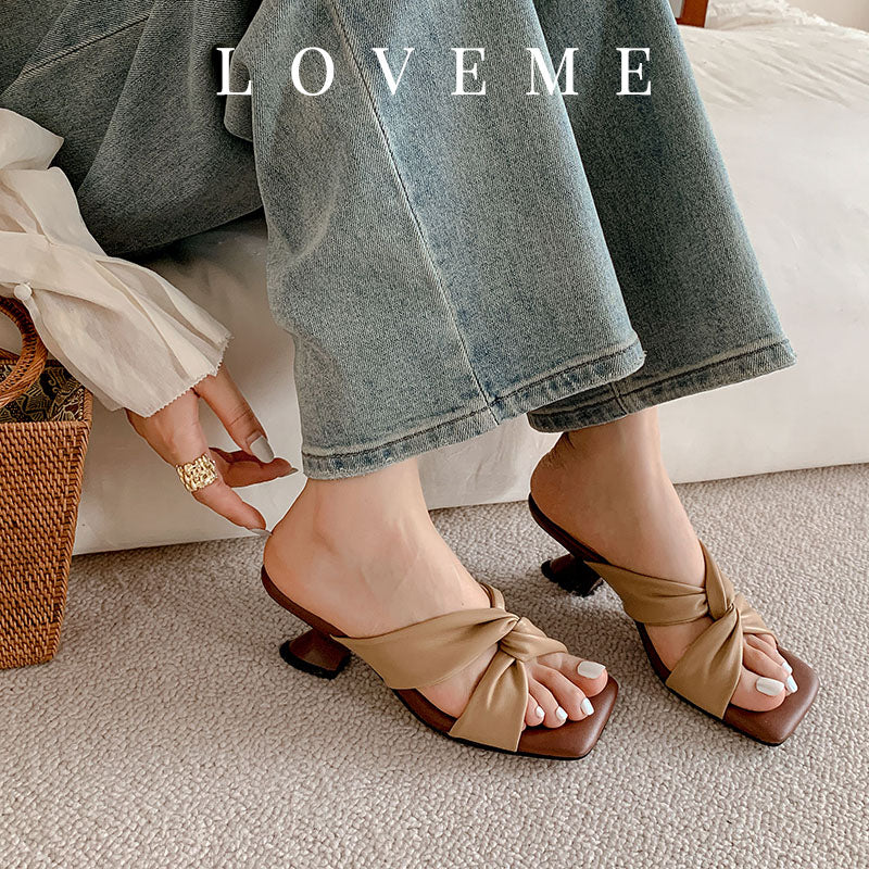 Karin Luna In Stock In Stock Basic Versatile Cross Strap Sofa Insoles Slippers