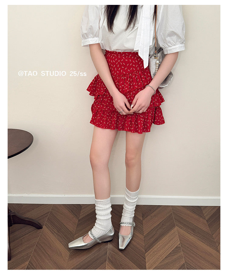 Karin Luna In Stock In Stock ~Metal One-Strap Pearl Small Square Toe Height-Increasing Flats