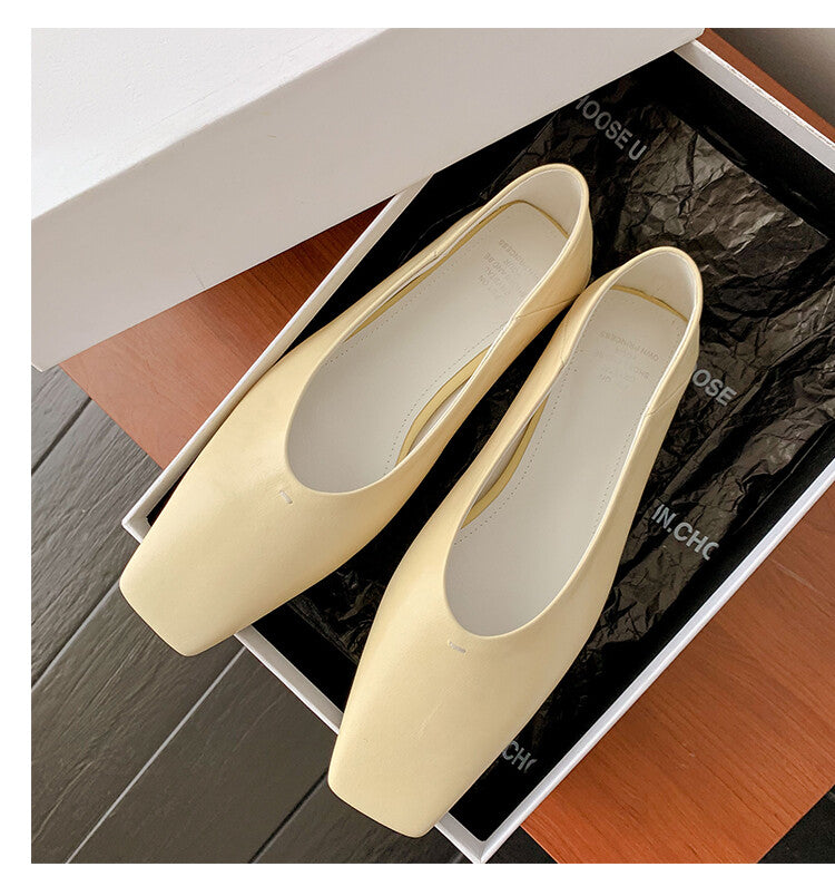 Karin Luna has prepared stock  Full leather inside and out  Top Layer Horse Oil Cowhide Shallow Mouth Nursing Mary Jane Shoes