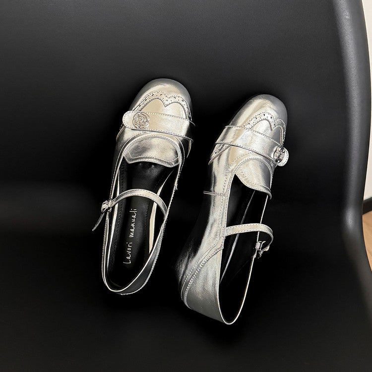 Karin Luna In Stock In Stock Vintage Mary Jane Series·Single Strap Flats