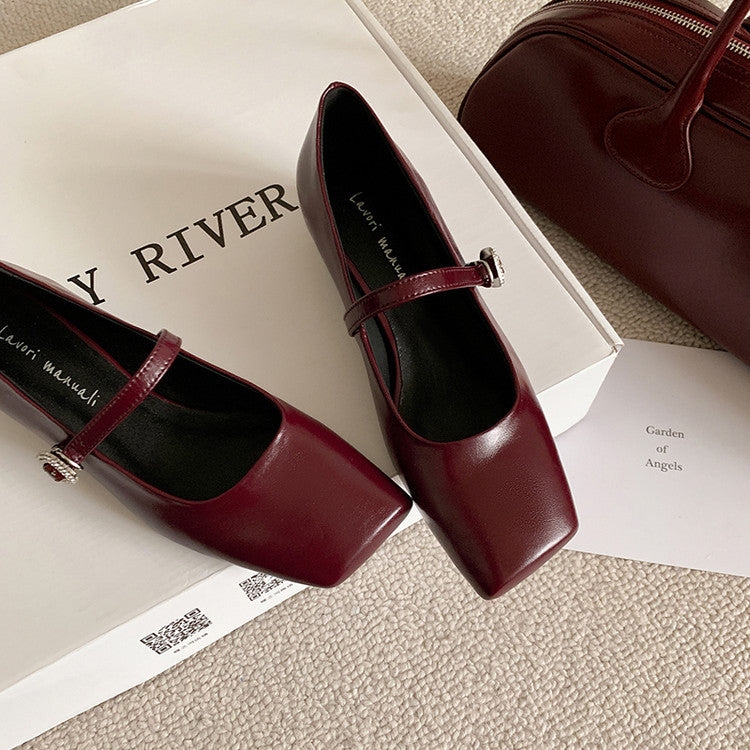 Karin Luna In Stock Spot Goods Vintage Mary Jane Single Strap Shoes