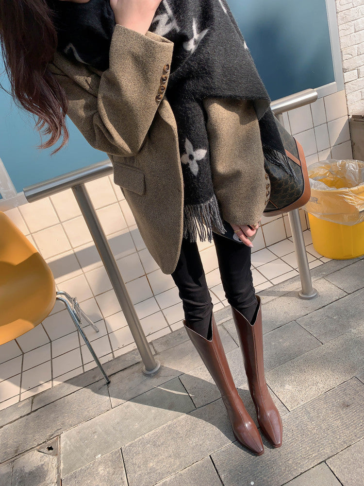 Karin Luna In Stock  Temperament Style v High Heel Long Boots