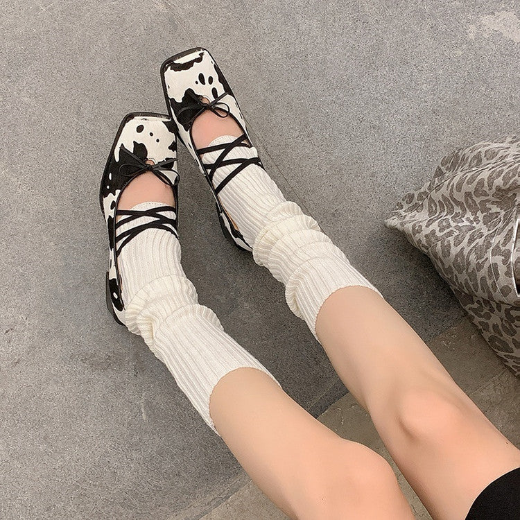 Karin Luna Hot Item Hot Item Xiaohongshu Hot Item  Comes with Bowknot Mary Jane Flats