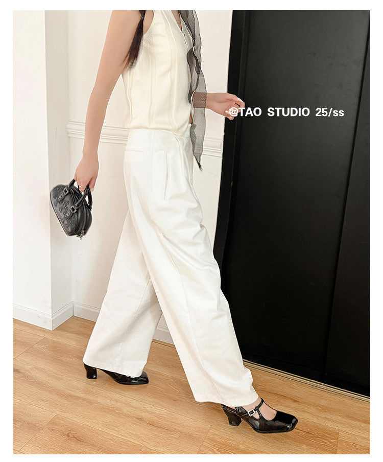 Karin Luna In Stock In Stock  Unique European and American Style Square-Toed Chunky Heel Closed-Toe Sandals