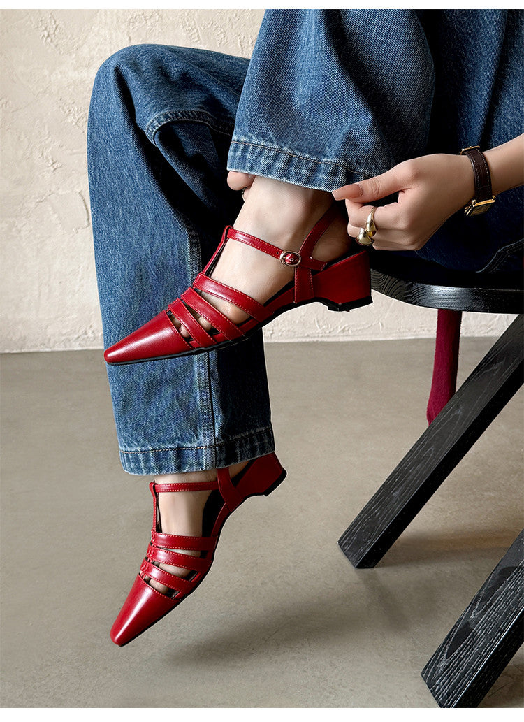 Karin Luna Classic Old Money Style Closed Toe Sandals