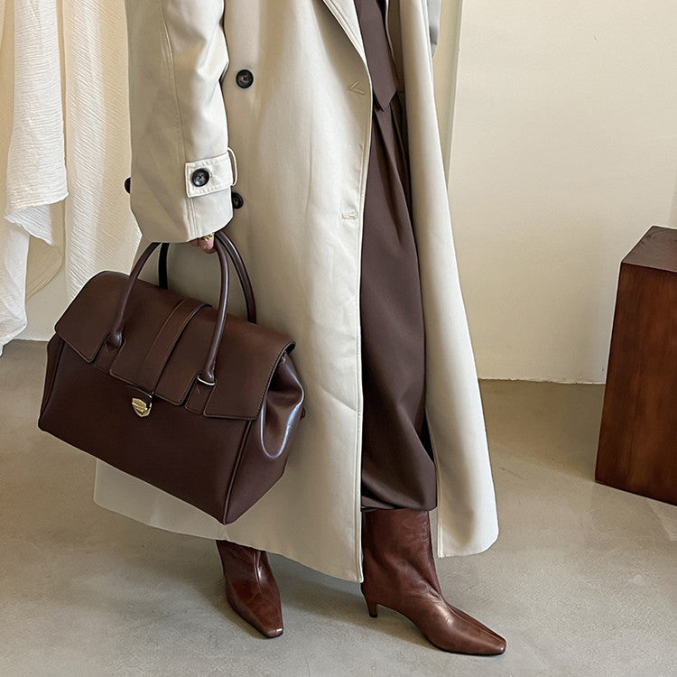 Karin Luna In Stock Spot Goods Top Layer Stone Pattern Cowhide Textured Small Square Toe Straight Short Boots