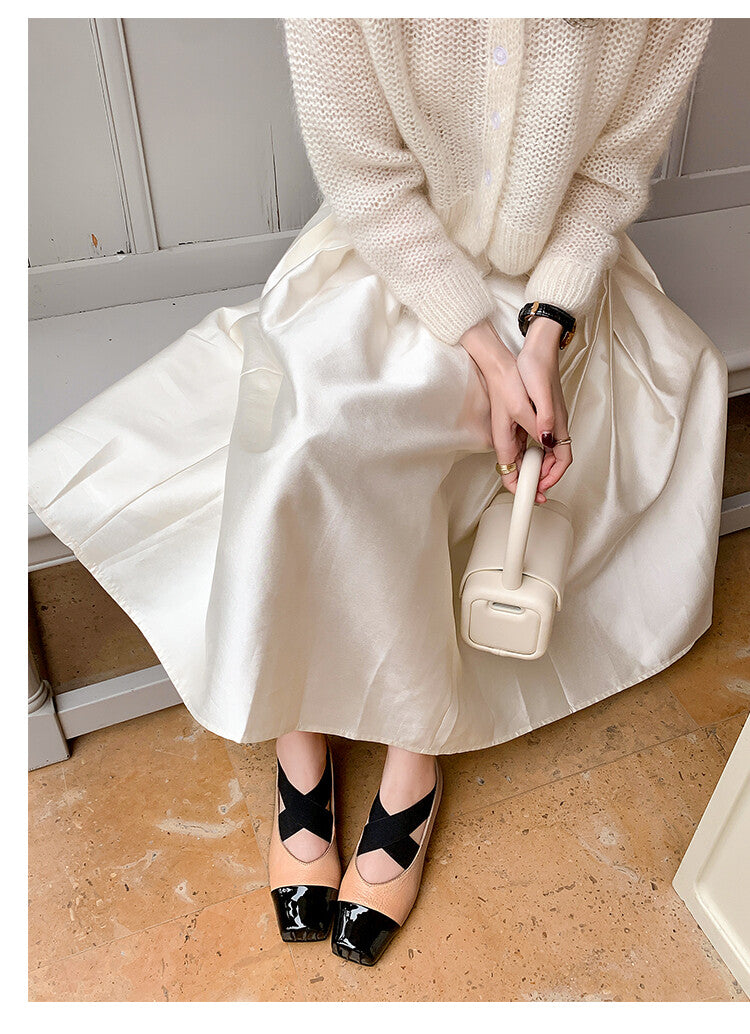 Karin Luna In Stock  Spot Goods  Lost in a Flash~Full Grain Leather Inside and Out Pig Nose Style Mainly Recommended Popular Ballet Shoes