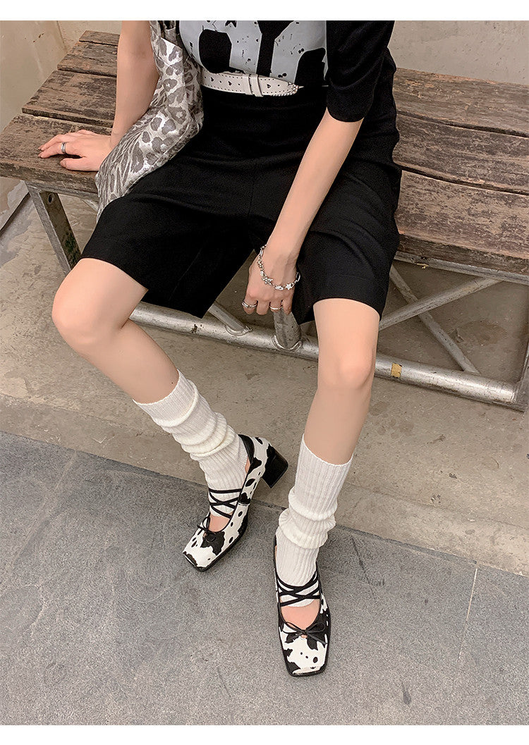 Karin Luna Hot Item Hot Item Xiaohongshu Hot Item  Comes with Bowknot Mary Jane Flats