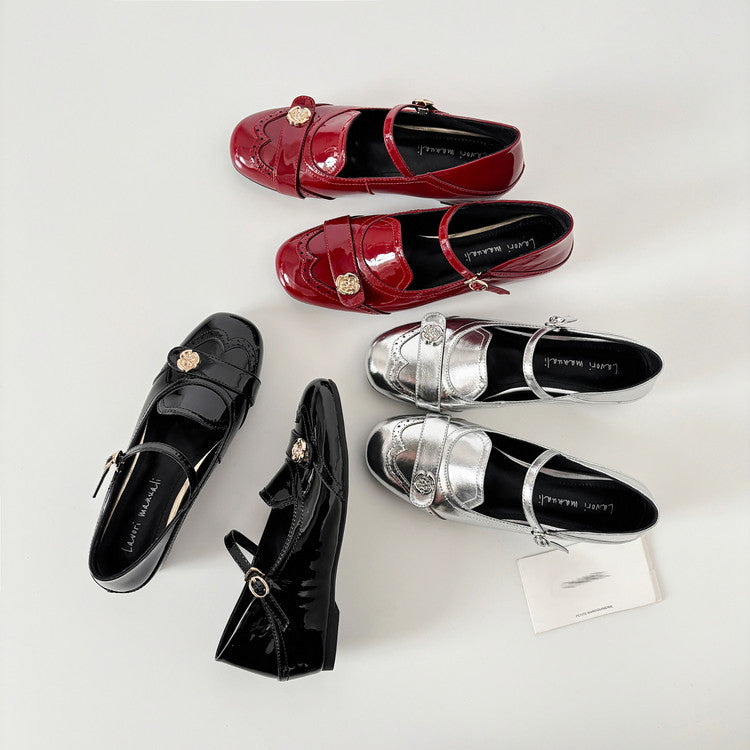 Karin Luna In Stock In Stock Vintage Mary Jane Series·Single Strap Flats