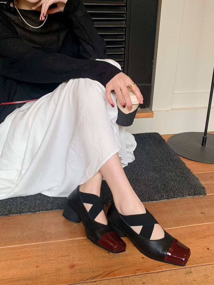 Karin Luna In Stock  Spot Goods  Lost in a Flash~Full Grain Leather Inside and Out Pig Nose Style Mainly Recommended Popular Ballet Shoes