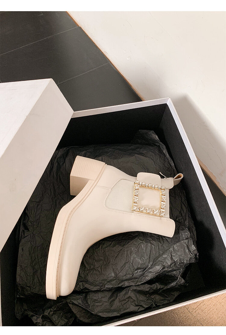 Karin Luna Bestseller Spot Goods Exquisiteness round Head Elastic Long Boots
