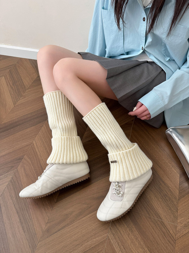 Karin Luna Casual Shoes Series~  In stock Xiaohongshu Hot-Selling Lace-Up Thick-Soled Deep Mouth Single Shoes