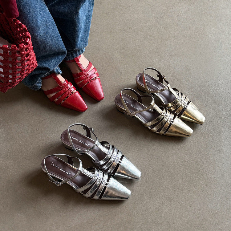 Karin Luna Classic Old Money Style Closed Toe Sandals